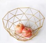 Golden Ribbed Wire Fruit Plate - Image 3