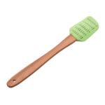 2-Piece Silicone Spatula Set with Wooden Handle & Patterns - Image 2