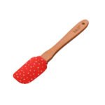 2-Piece Silicone Spatula Set with Wooden Handle & Patterns - Image 3