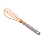 Plastic Handle Egg Beater with Golden Wire