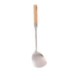 40cm, Stainless Spatula 18/10 with Wooden Handle