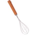 Stainless Egg Beater with Wooden Handle