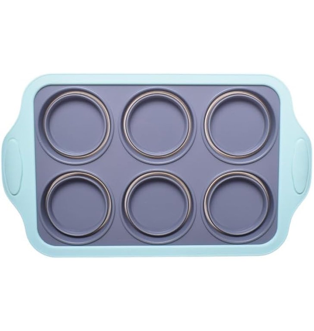 Frame 861 Foldable Silicone Cupcake Mold 6-Cup - Image 1