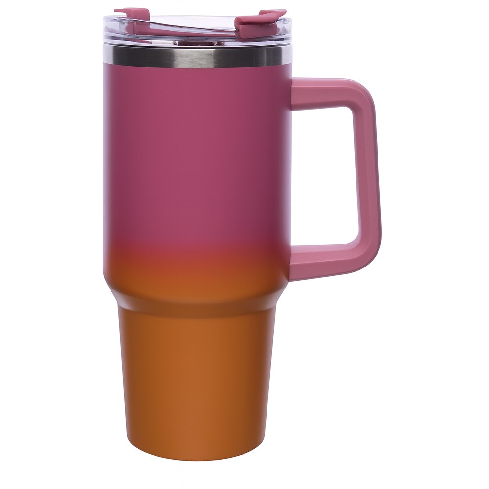 Frame 875 Travel Mug 1200ml Stainless Two-Color + Straw - Image 1