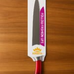 9-inch slim stainless knife with stainless colored handle - Image 2