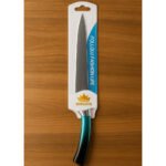 9-inch slim stainless knife with stainless colored handle - Image 4