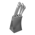 5-piece stainless knife set + stand