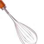 Stainless Egg Beater with Wooden Handle - Image 3