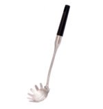 Bakelite handle stainless pasta spoon