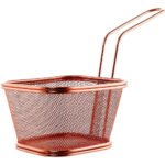 Rose Gold Potato Basket 13x11x8cm