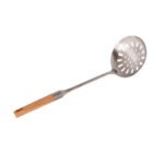 40 cm,  stainless 18/10 tongs with wooden handle - Image 3