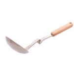 Hanging ladle 18/10 stainless with wooden handle - Image 4