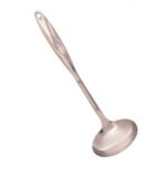 Ribbed handle stainless ladle - Image 4