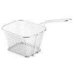 Stainless Frying Basket with Base 30x21x6cm