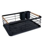 Stainless Dish Rack with Wooden Handle - Image 4