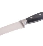 5-inch serrated stainless knife with black stainless–Bakelite handle - Image 4