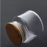 10x12cm, Glass Legume Jar with Sealed Wooden Lid - Image 5