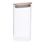 Glass Spice Jar with Wooden*Silicone Lid