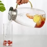 1500ml, Ribbed Jug Transparent