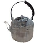 1L Pyrex Teapot with Strainer & Wooden Handle