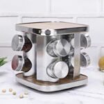 8pcs Spice Set  + Rotating Square Stand