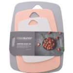 3-Piece Colored Rectangular Cutting Board Set
